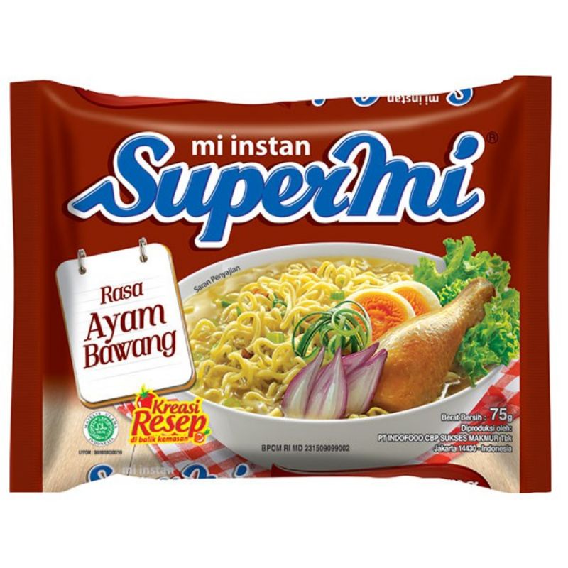 

SUPERMI Ayam Bawang 75gr
