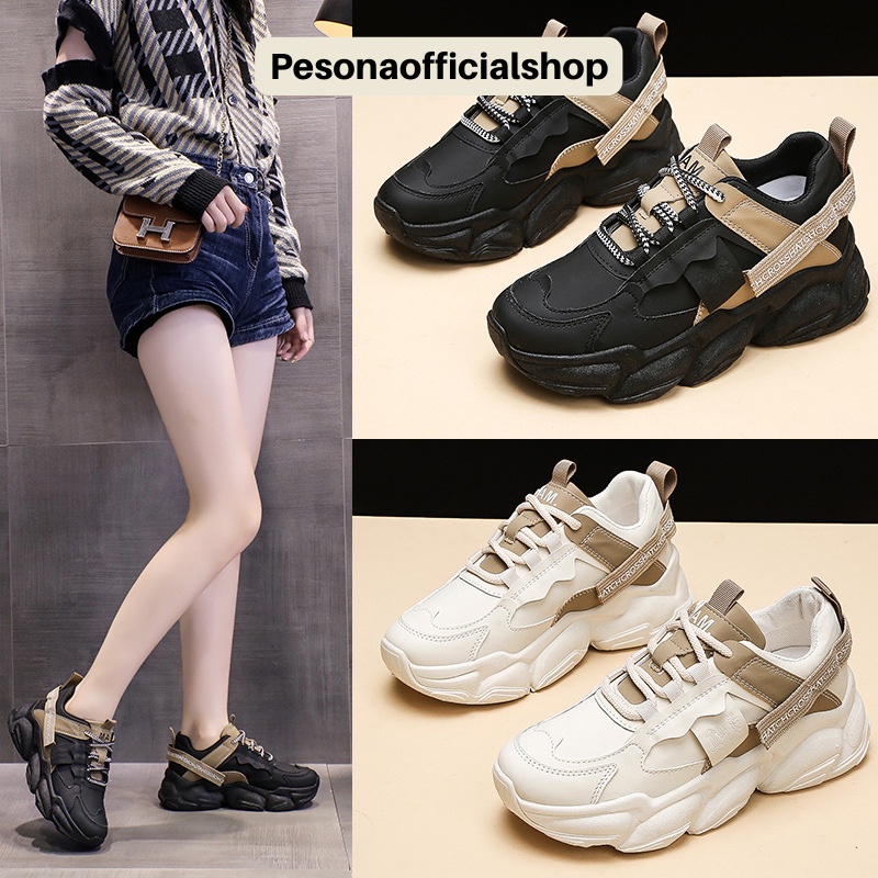 COD POS 1281 Sepatu Sneakers Casual Sport Wanita Import Premium