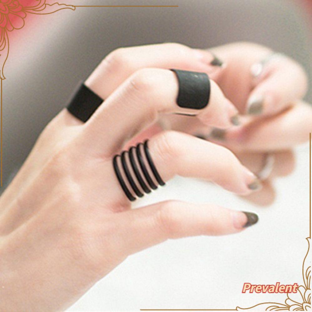 Preva 3 Pcs Diatas Set Cincin Buku Jari Baru Perhiasan Fashion Tumpuk Polos