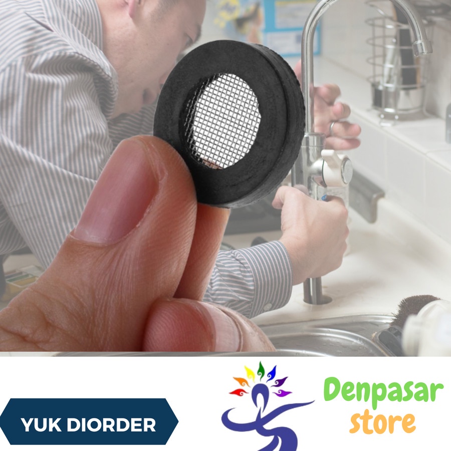 Karet untuk selang fleksibel 1/2 inch-seal karet selang shower flexible 0.5 inch rubber silikon Hita