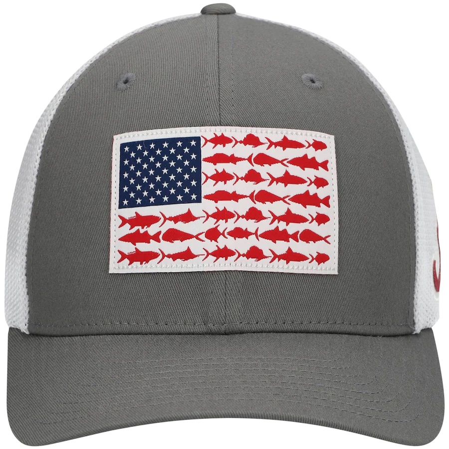 Columbia PFG Mesh™ Ball Cap Fish Flag Alabama - Grey