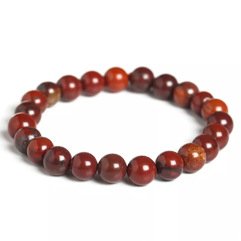 Borneo Estetika - Gelang Batu Wanita Asli Batu Alam Kalimantan Natural Gemstone Red Jasper
