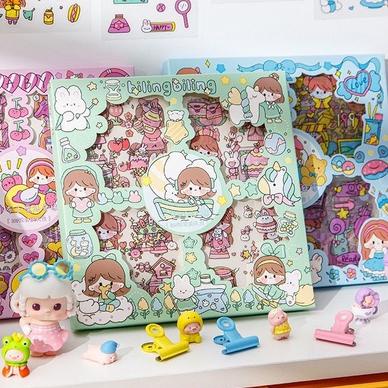 

DFY❊ 100 Lembar Stiker Motif Kartun Korea Lucu Anti Air Dekorasi Handbook Scrapbook DIY Paling Disukai