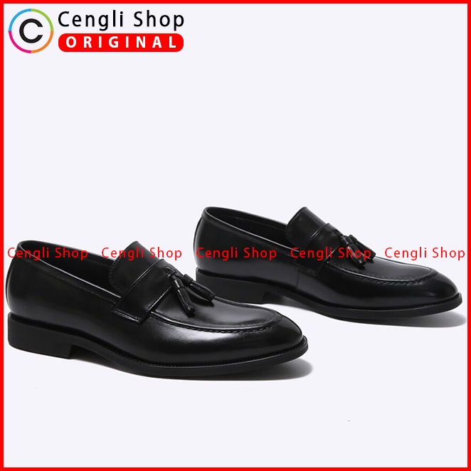 EM81 SEPATU KULIT EVERBEST KERJA KANTOR PRIA BRANDED ORIGINAL HITAM