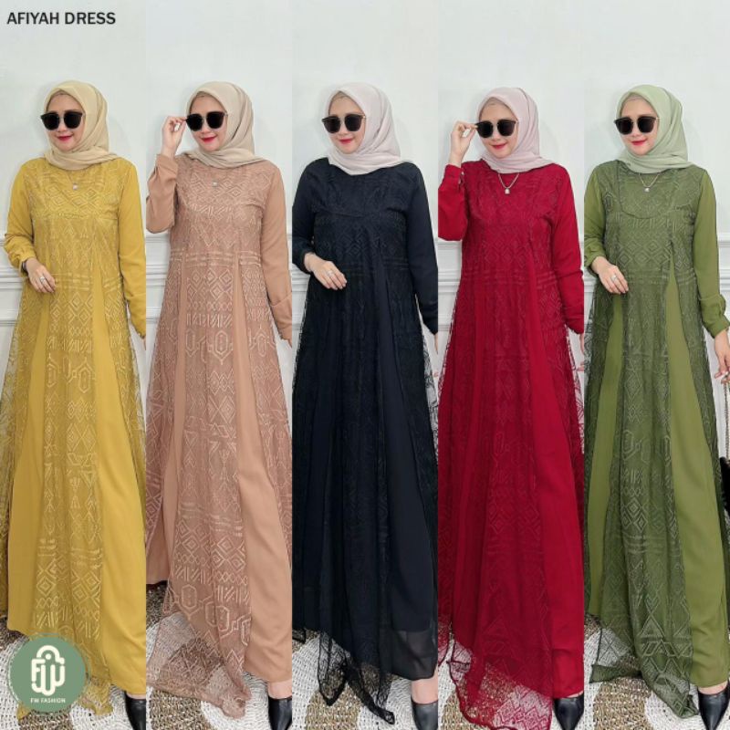 Gamis FW Fashion Original Gamis Ceruty Babydoll terbaru