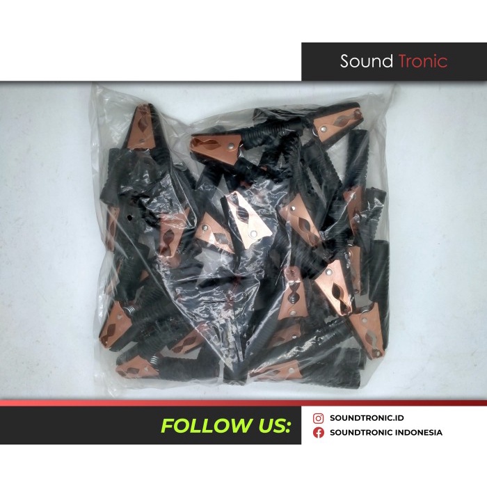 Jepitan Aki Accu Buaya Besar Merah Hitam 100A 100 Ampere