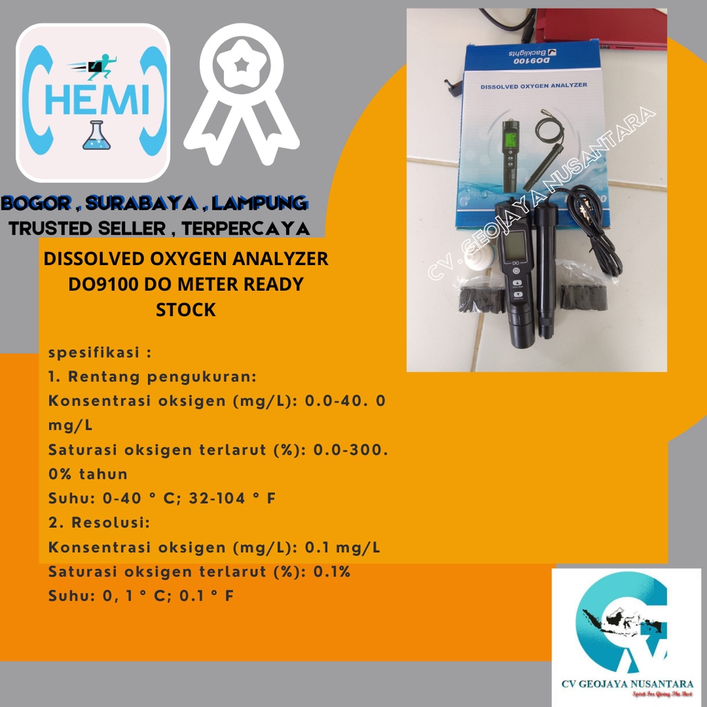 DISSOLVED OXYGEN ANALYZER DO9100 DO METER READY STOCK