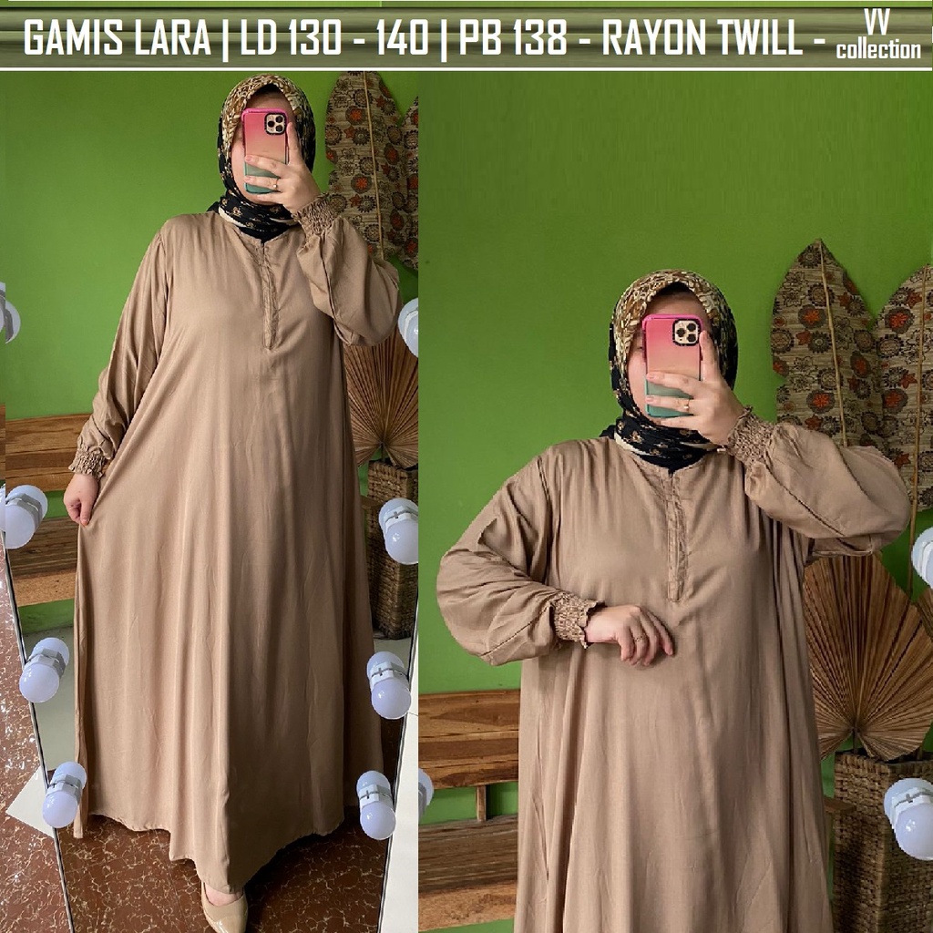 BAJU GAMIS SUPER JUMBO LD 140 XXXXL KATUN RAYON TWILL PREMIUM