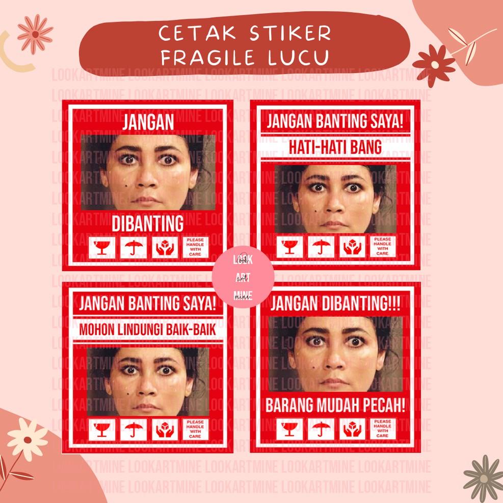 

[R-9-U ☎] CETAK STIKER FRAGILE SUSANA LUCU UNIK | STIKER JANGAN DIBANTING-terviral