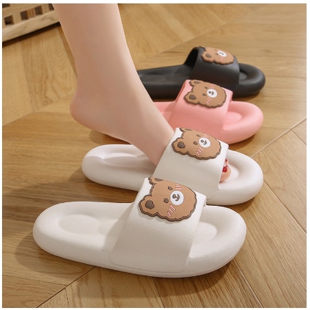 S1051 Sandal Motif Bear / Sandal Cute / Sandal Beruang / Sandal Slop / Sandal Rumah / Sandal Empuk