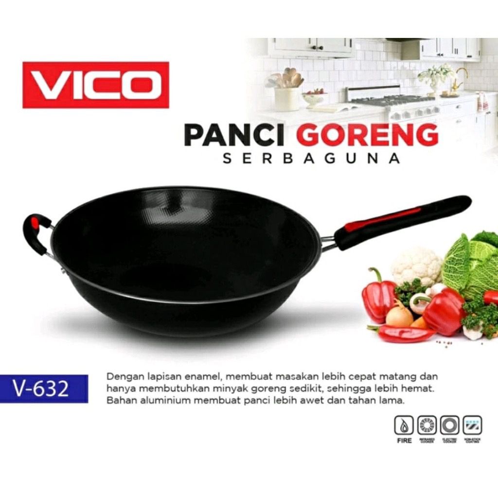 WAJAN STAINLESS / WAJAN TEFLON / PANCI ENAMEL / WAJAN ENAMEL ANTI LENGKET FREE PACKING BUBBLE FBL