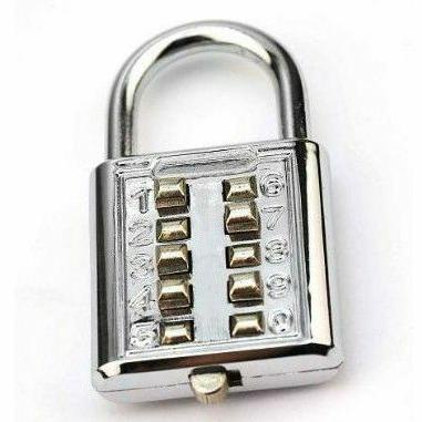 ㊖ GEMBOK DIGIT PIN ANGKA KOMBINASI 10 NOMER ↓
