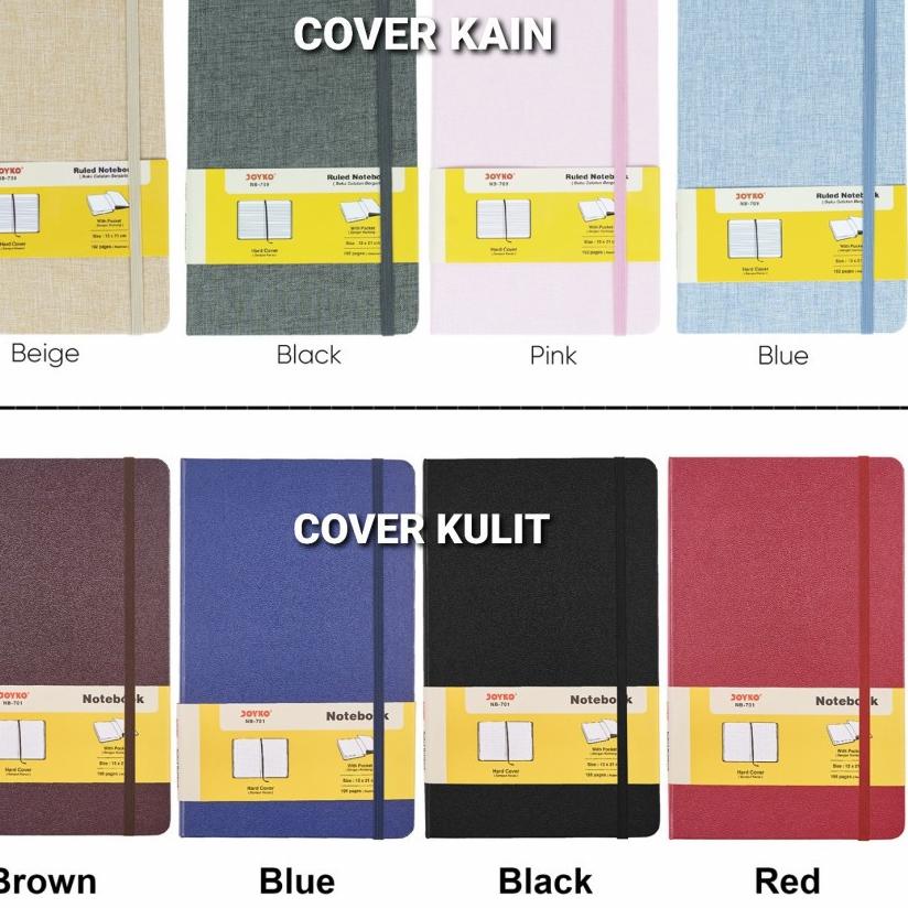 

[PRODUK 7H0] JOYKO NOTEBOOK DIARY A5 HARD COVER / BUKU CATATAN JURNAL A5 JOYKO AGENDA KECIL GARIS KOTAK POLOS TITIK NB-701 NB-702 NB-703 BLK