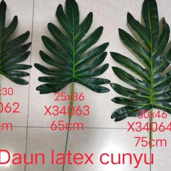 BestSeller [ DAUN LUSINAN ] Daun Monstera Series Artificial / Daun Hiasan / Daun Plastik Single