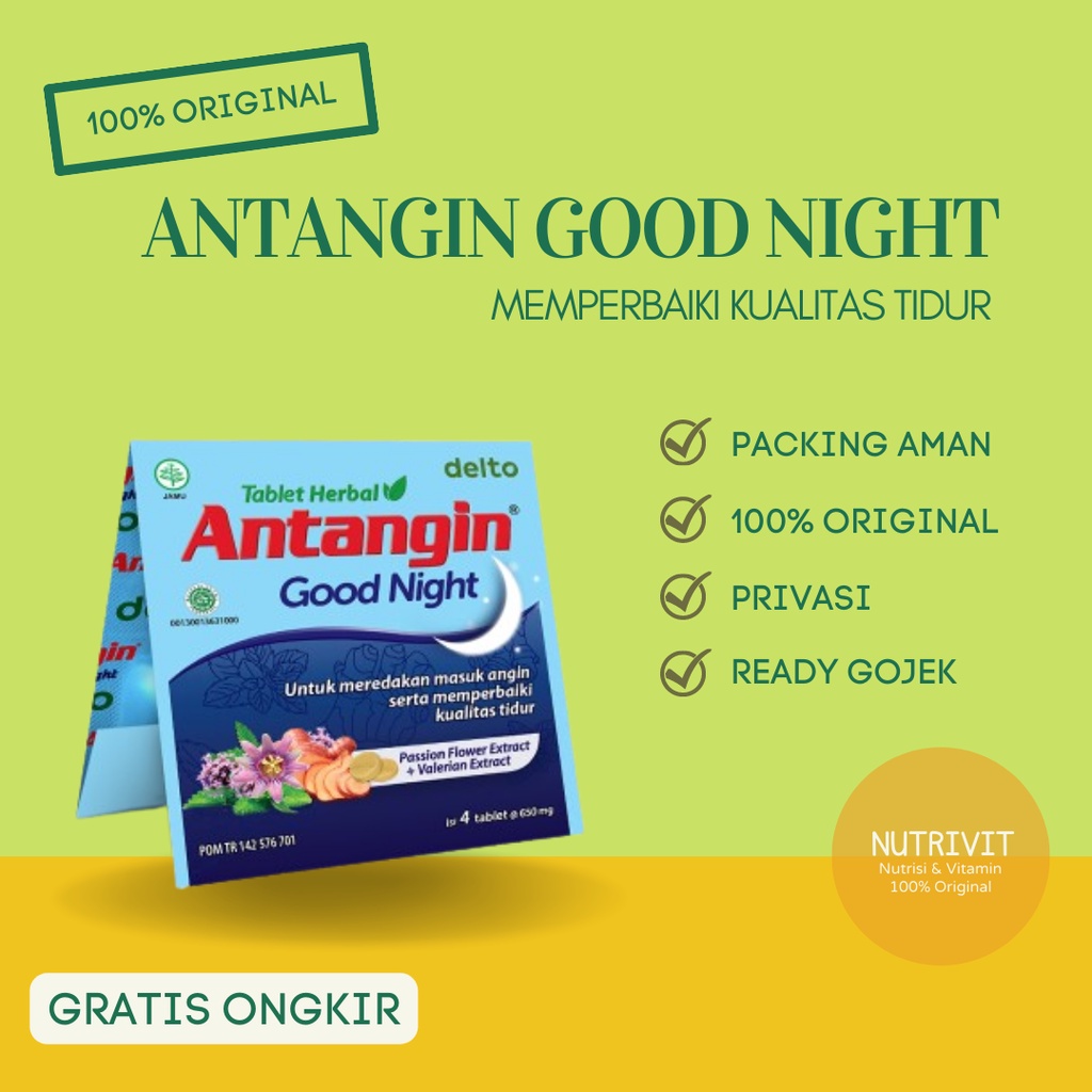 Antangin Good Night Isi 4 Tablet Herbal