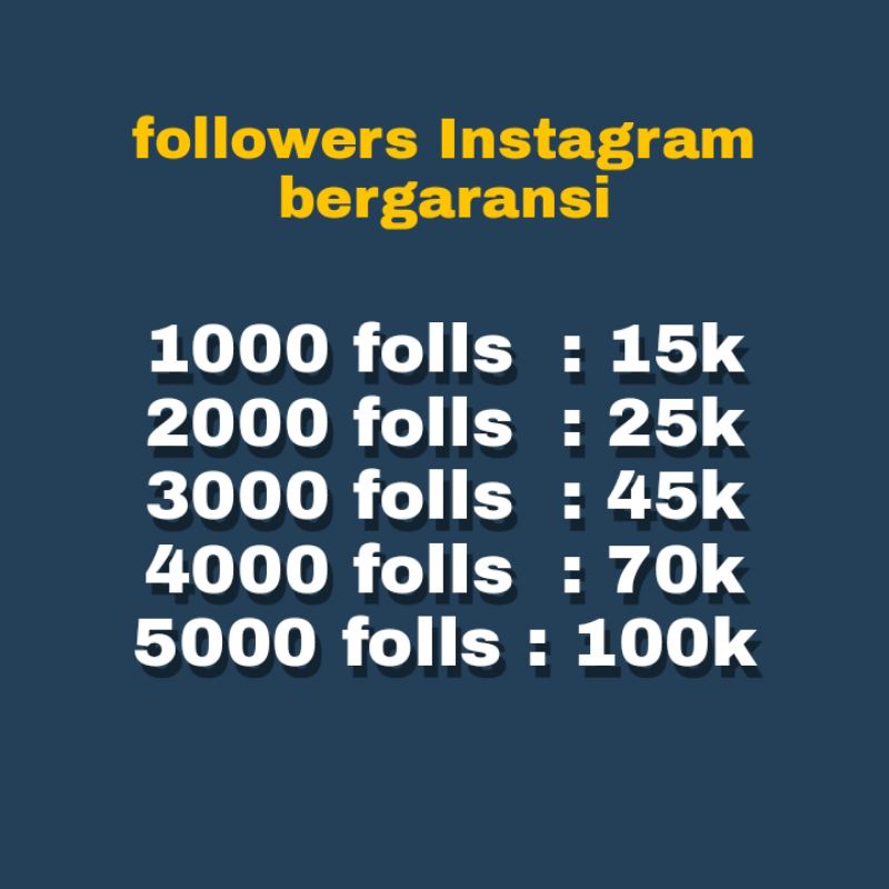 followers Instagram