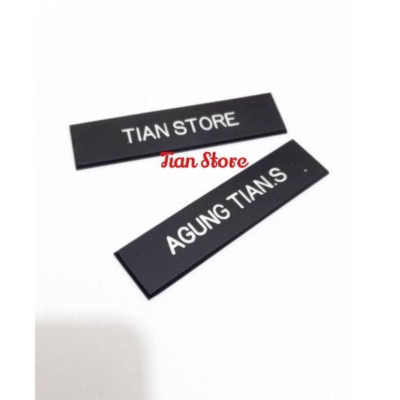 

([No]-X87S♫♪) Name tag/Nama dada gravo doft bahan acrilik magnet,peniti,paku trending