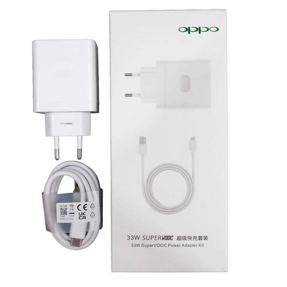 Langsung Kirim Charger Oppo 33 Watt SuperVOOC USB to C Original 100%