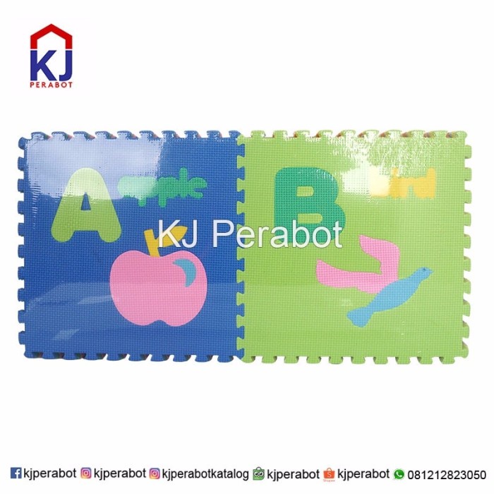 Karpet Puzzle Evamats Abjad Gambar #Original