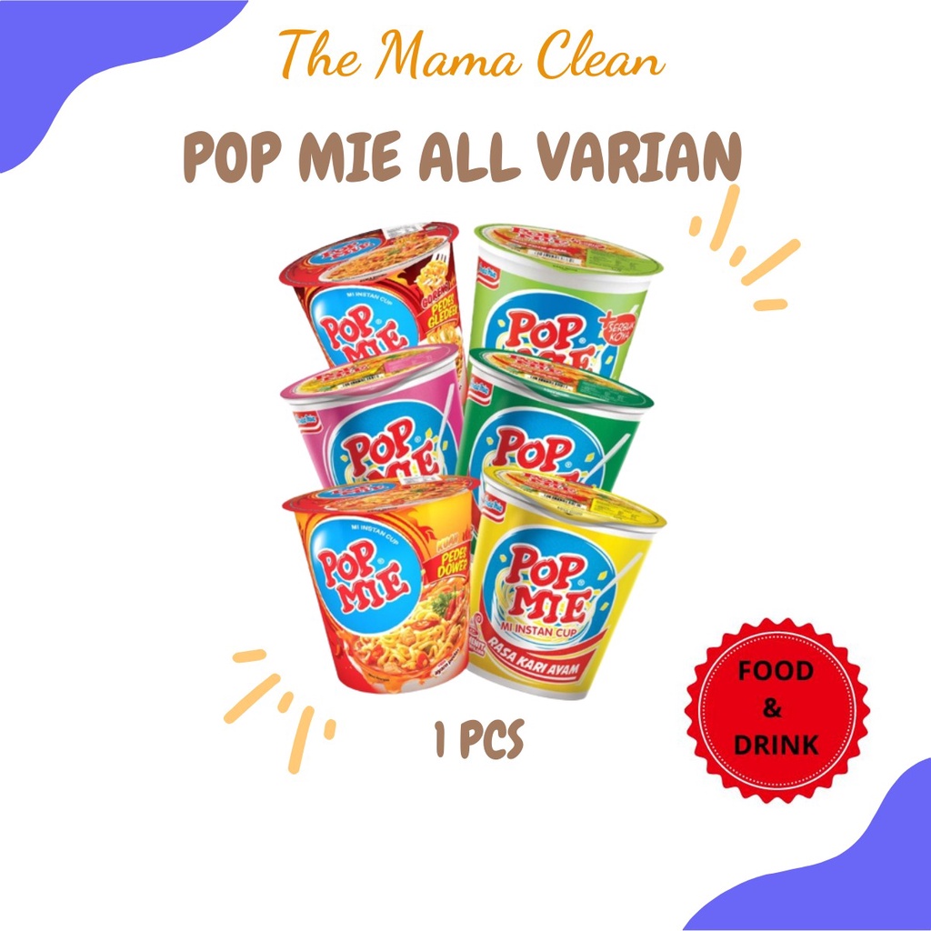 POP MIE INSTANT 75GR KUAH GORENG PEDAS 1 PCS