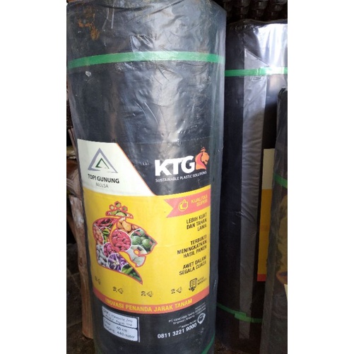 MULSA PLASTIK HITAM PERAK 120 CM MEREK KTG 17 KG