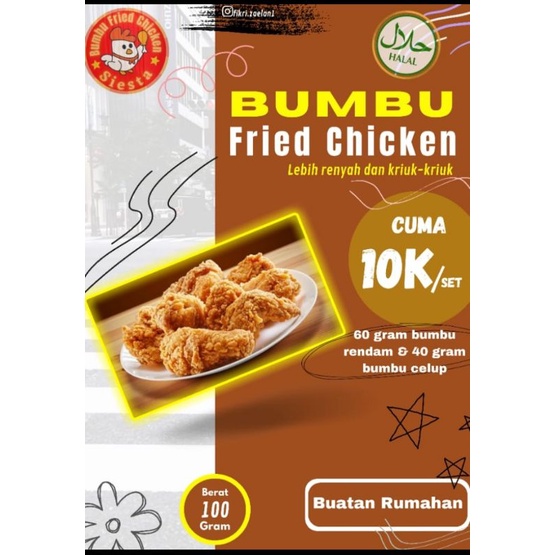 

Bumbu Fried Chicken 1 Set