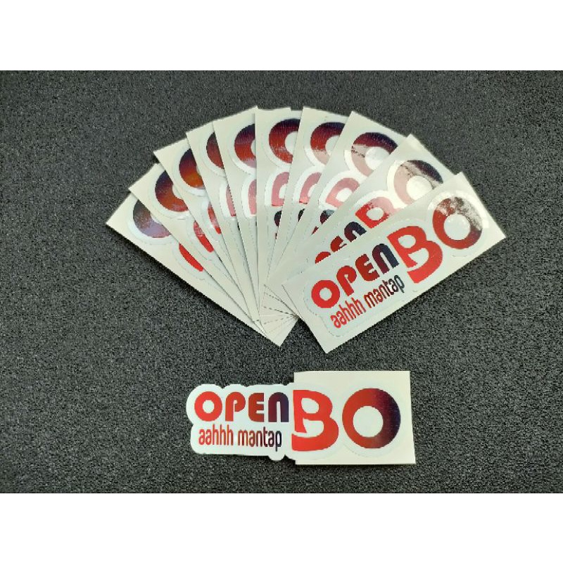 stiker open BO