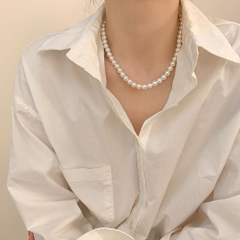 kalung mutiara / necklace pearl / chocker mutiara / kalung korea mutiara