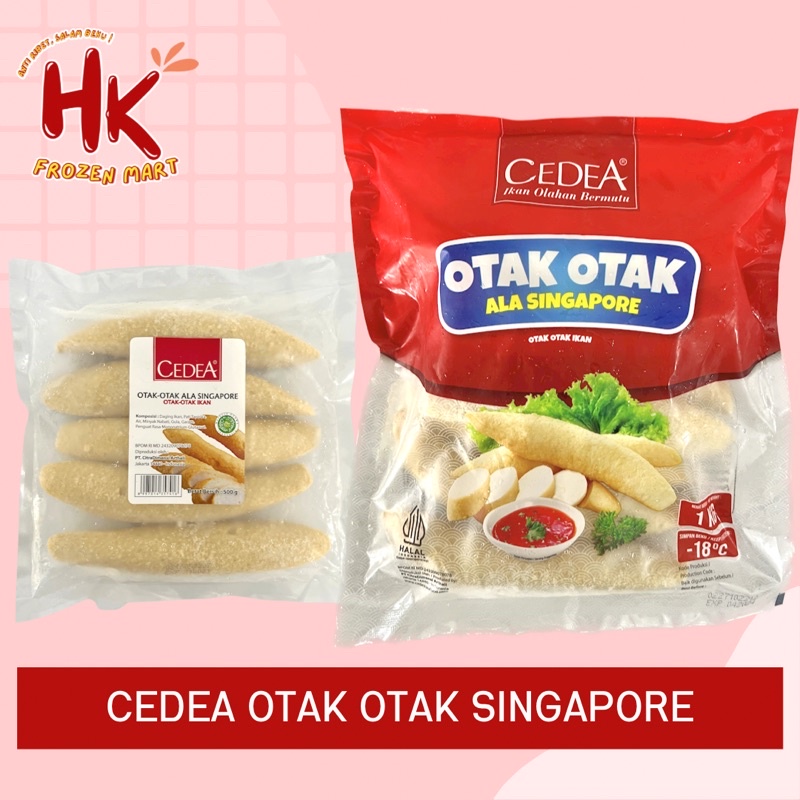 

Cedea Otak Otak Singapore 500 gr & 1 KG isi 10 pcs / Otak Otak Ikan Singapura/ HK Frozen Mart