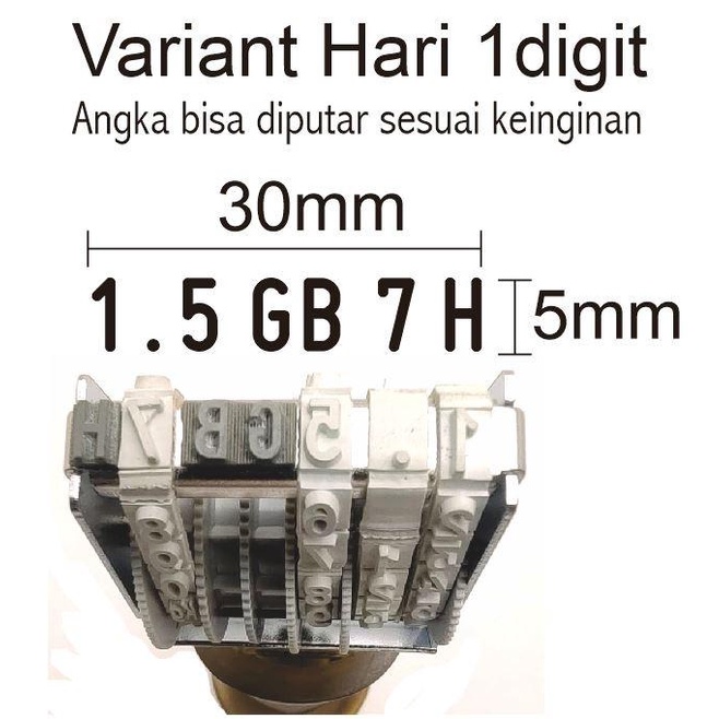 

Stempel Angka Custom Kartu Perdana/Voucher Paket Data TRODAT 5mm