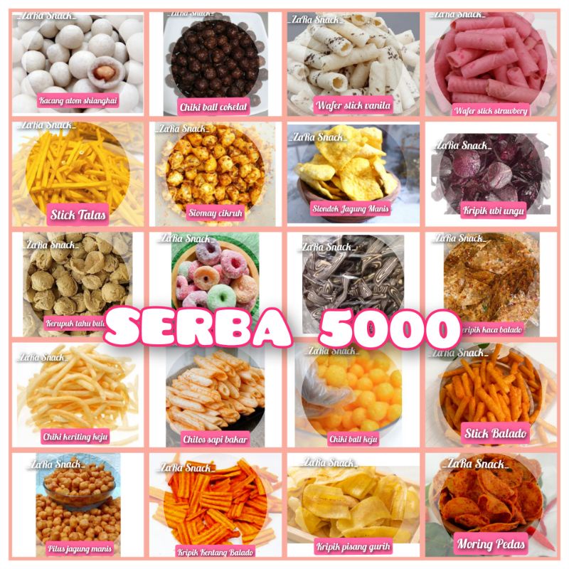 

SERBA 5000 SNACK VIRAL MURAH MERIAH ENAK PROMO