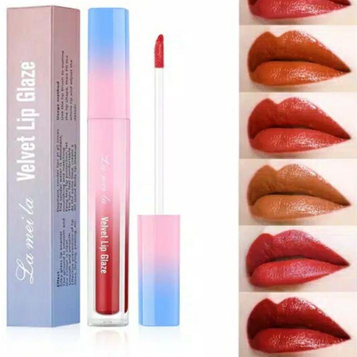 ♖ LIPSTIK LAMEILA VELVET LIP GLAZE ░