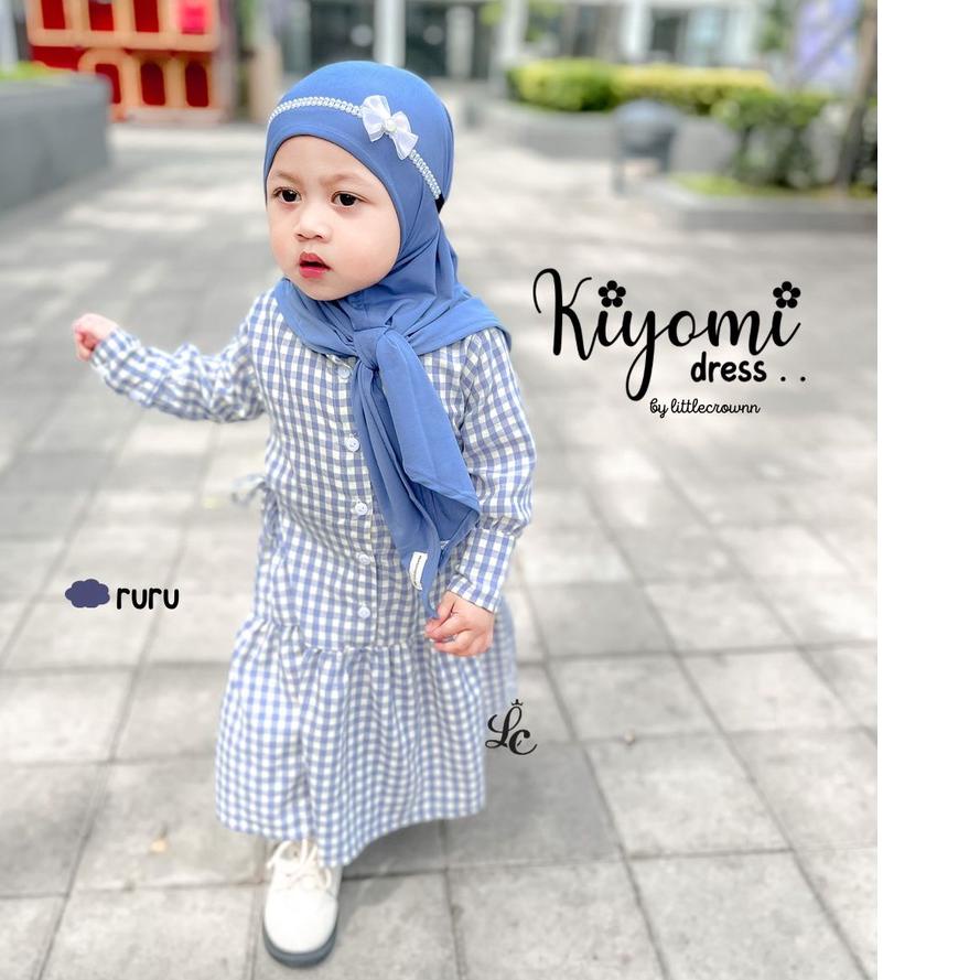 New KIYOMI DRESS BY LITTLECROWNN  DRESS ANAK PEREMPUAN COUPLE
