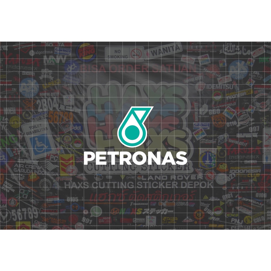 Cutting Sticker Logo Petronas Ukuran 8 Cm Untuk Motor Mobil V2