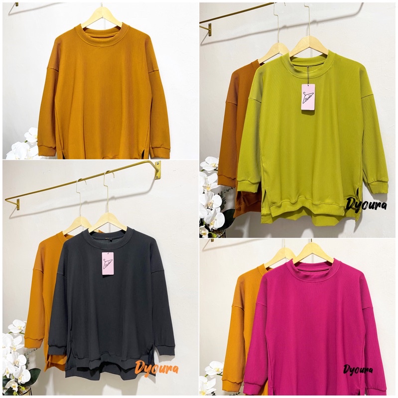 Atasan Knit Agnes Termurah / Atasan knit import / KELLEN TOP BY ALFASHION ATASAN BAHAN KAOS UNIQLO MELAR JUMBO  BIGSIZE TERLARIS