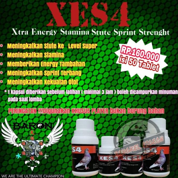 Terlaris vitamin obat suplemen doping burung merpati dara lomba xes4 baron Termurah