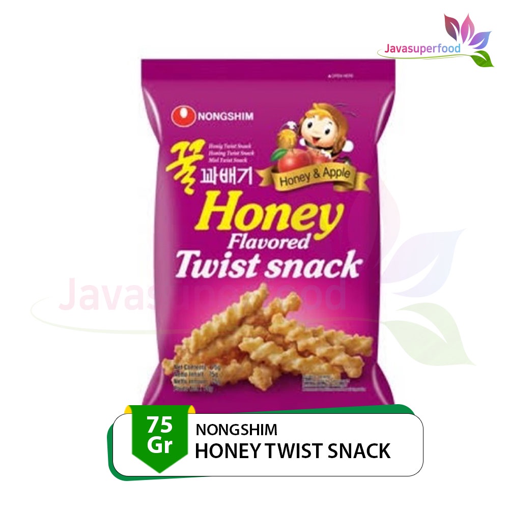 

Nongshim Honey Twist Snack- Makanan Ringan Rasa Madu Dan Apel 75gr