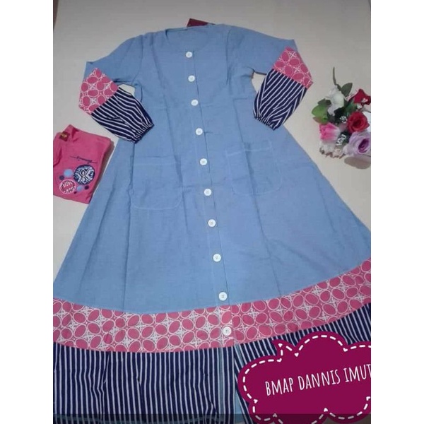Gamis dannis anak no 6 / Busana muslim anak perempuan / Jubah anak perempuan