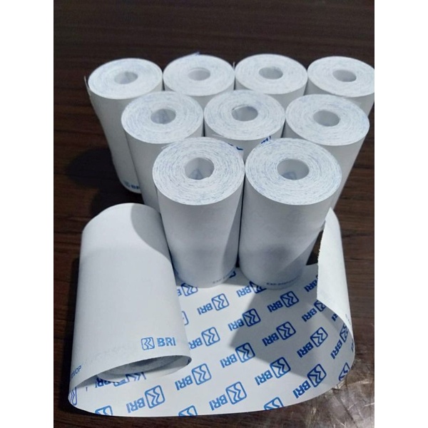 STRUK EDC BRILINK LOGO BRI ATAS BAWAH UK 57X30