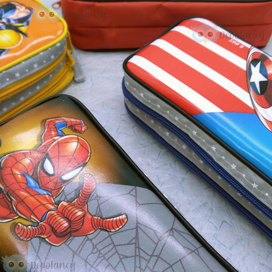 

➚ Kotak Pensil 2 Retsleting Heroes S665 / Tempat Pensil / Tepak Pensil / Pencil Case / Boks Pensil / Box Pen の