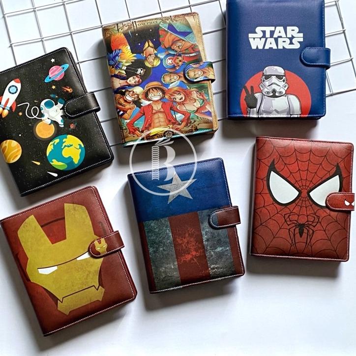 

(F1)Q➸) Bindermu READY Binder NEW 05 Printing Astronaut Anime Kartun Tumblr superhero starwars spiderman one piece captain america iron man Kulit Multiring A5 20ring B5 26ring 6ring A6 bisa cod
