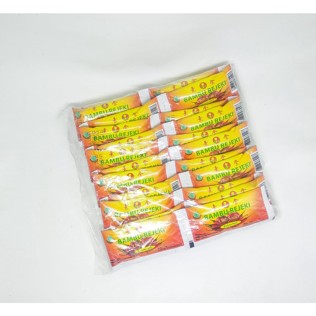 Jual Saus Sambal Sachet Extra Hot Bambu Rejeki Rp16 000 Shopee Indonesia