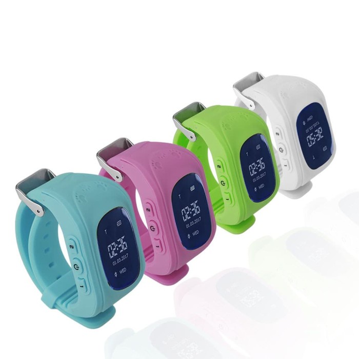 Jam Gps lacak Smartwatch Q50 GPS Tracker Kids Jam Tangan GPS lbs Anak
