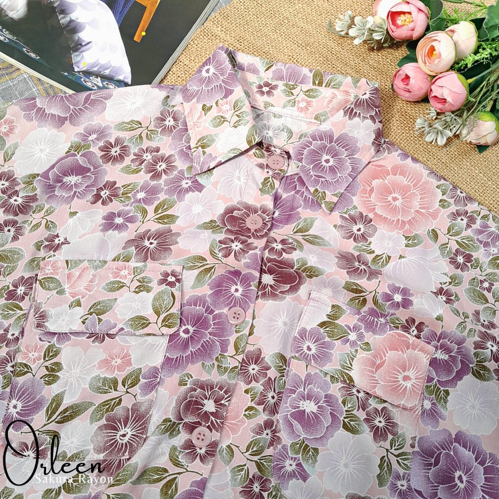 CallieTamami - A 6484 Orleen Sakura Rayon ( Penempatan Motif Random )