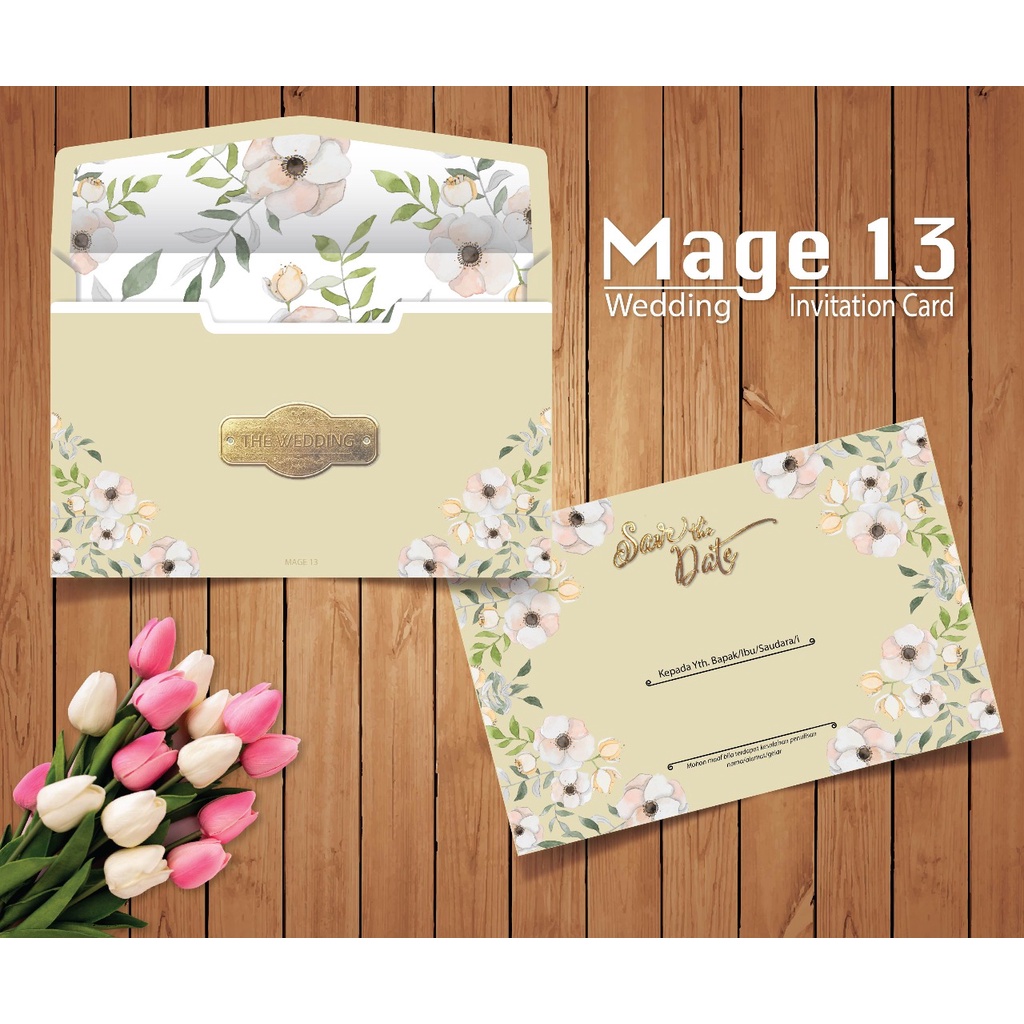 Mage 13  (Amplop + Isi) Blanko Undangan | Undangan Murah | Blangko Undangan | Free File Setting