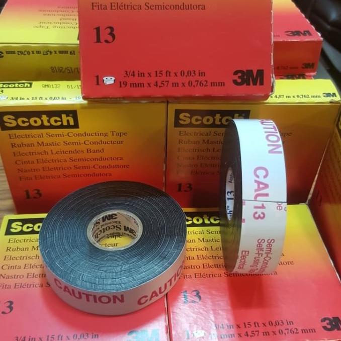 

Scotch 13 3M Electrical Semi Conducting Tape Rubber Isolasi 3M