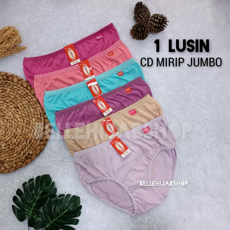CELANA DALAM WANITA JUMBO LUSINAN / CD WANITA LUSINAN JUMBO MERK MIRIP