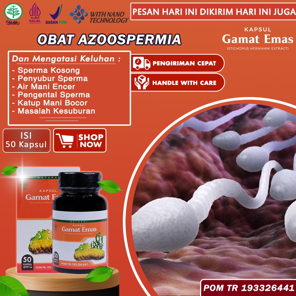 Jual Obat Azoospermia Sperma Kosong Penyubur Pengental Penambah Sperma