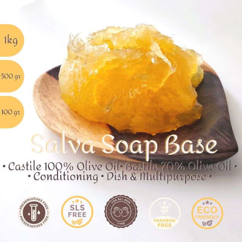 NATURAL LIQUID SOAP BASE 1KG CASTILE 100% OLIVE / BASTILE / CONDITIONING/ DISHWASHING SALVA SABUN AL