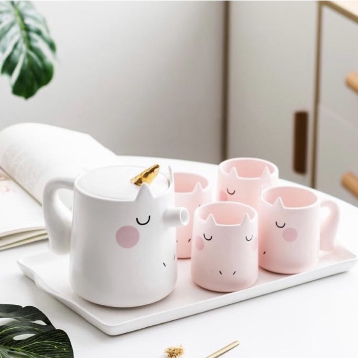 }}}}}}] (A0120) Teko lucu set cangkir import unicorn family mug set